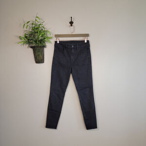 American Eagle Hi Rise Jegging Jeans Black Skinny Next Level Stretch AE Size 6 S
